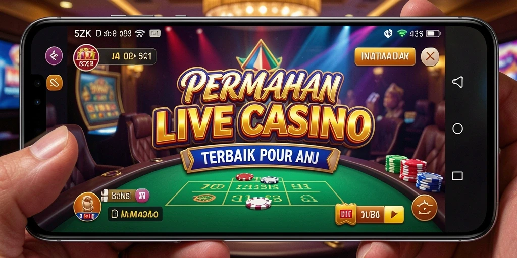 Tampilan langsung permainan Live Casino di 5ZK.