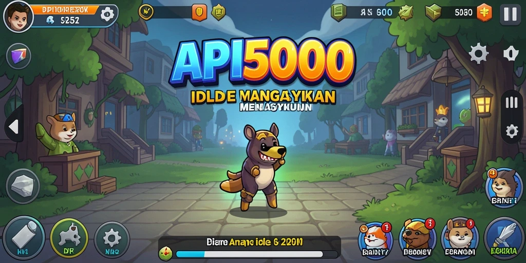 Screenshot menunjukkan gameplay santai dan menarik dari API5000.