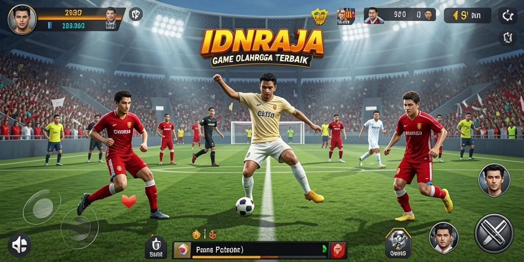 Tampilan gameplay IDNRAJA dengan informasi olahraga terkini.