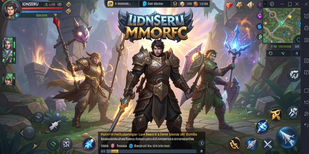 Tampilan penuh aksi dalam gameplay IDNSERU MMORPG yang seru.