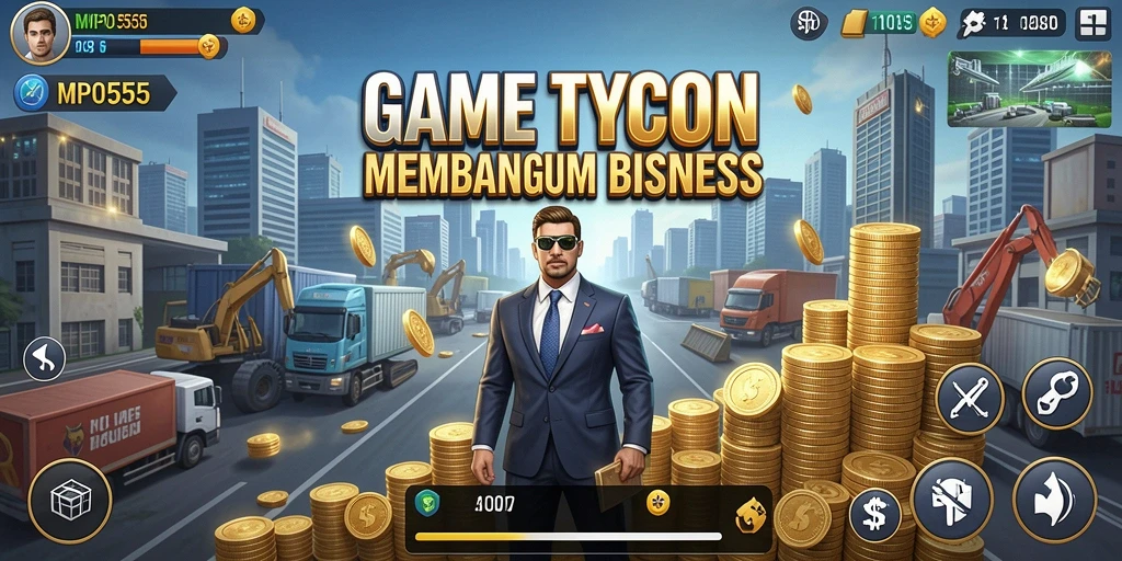Tampilan screenshot MPO555 menampilkan momen seru dalam gameplay Tycoon.