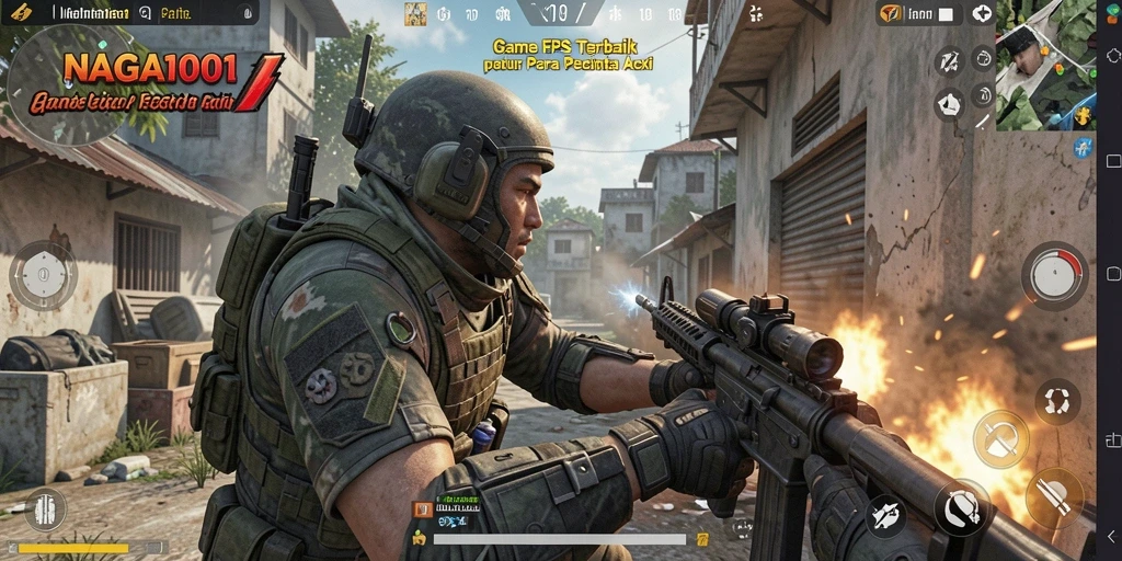 Gameplay NAGA1001 yang mendebarkan dengan aksi tembak-menembak.
