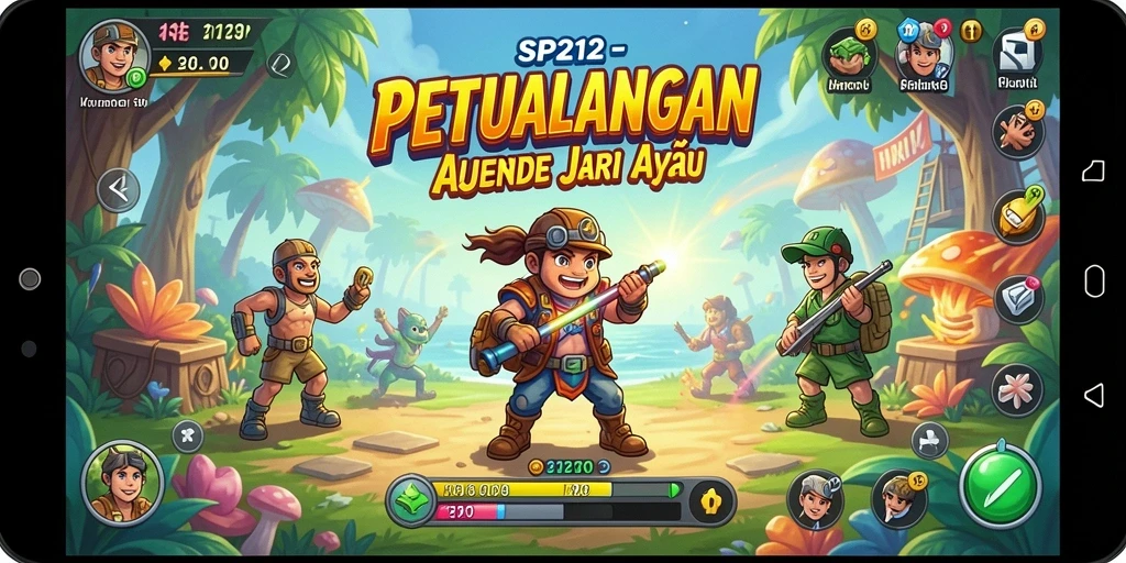 Tangkapan layar gameplay SP212 yang menampilkan keseruan dalam permainan arcade.