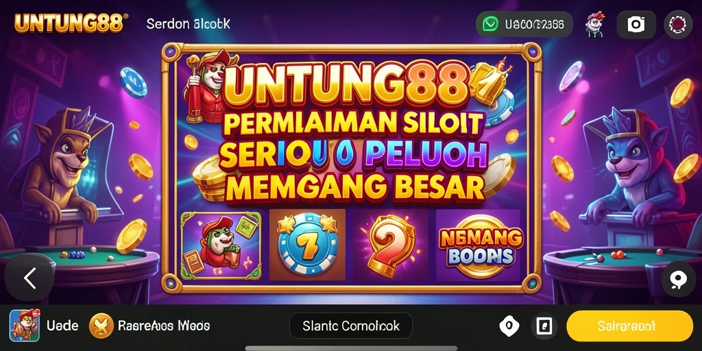 Gambaran gameplay Slot UNTUNG88 yang seru dan menghibur.