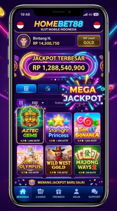 Fitur aplikasi homebet88 yang memudahkan navigasi bagi pengguna.